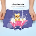thumbnail image 3 of Yiaed Dog Washes in a Pink Bath Print Boys' Boxer Briefs Cotton Casual Stretch Comfort Boys Boxers - Kids Boxer Briefs Underwear for Boys (6-18)-X-Small, 3 of 5