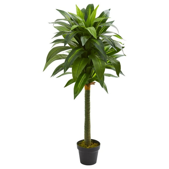 Nearly Natural Plastic 45" Dracaena Artificial Plant, Green