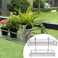 thumbnail image 1 of Cesta colgante para cubículo de oficina, balcón, soporte para macetas, fácil instalación, resistente y versátil, organizador para jardín y porche. Doble capa, 1 of 8
