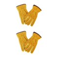 thumbnail image 3 of Greeniant 1 par de guantes de cuero de doble capa con orificio para colgar, guantes de soldadura elásticos resistentes al calor para acampar, Type1 NO1, 3 of 6