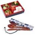 thumbnail image 4 of Tenedores De Cucharas De Madera, Juego De Cubiertos De Madera Juego De Tenedores De Cucharas De Madera Reutilizables Portátil Con Bolsa Para Viajes Para La Oficina Para Picnic ANGGREK Otros, 4 of 8
