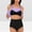 Purple womens swimsuits, variant on Summer Saving pimelu Bathing Suit for Women Bikini Set for Women Two Piece Swimsuits Tankini Swimsuits Beach Ruffle High Waist Shorts Modest Swimsuit Tankini