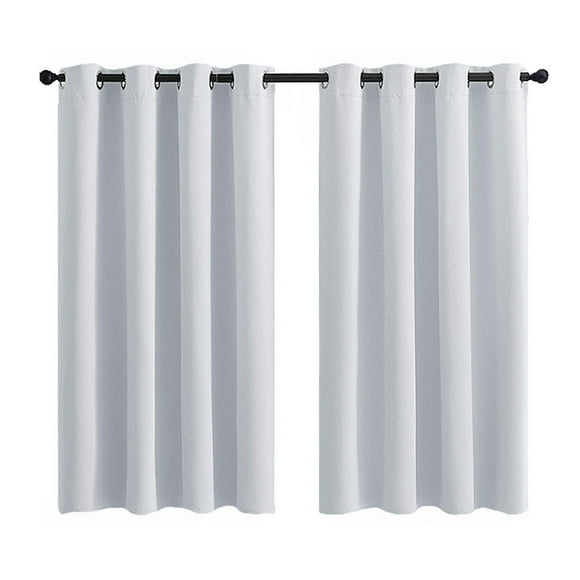 2PCS Small Window Curtains for Kitchen and Bedroom - Short Thermal Insulated Room Darkening Curtains ,privacy curtain layers for Windows, energy-saving curtains for bathroom curtains