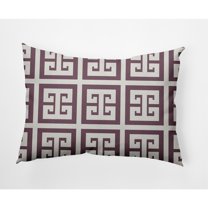 Simply Daisy 14" x 20" Greek Key Patterned Nautical Indoor/Outdoor Throw Pillow