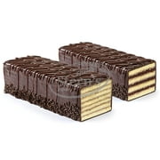 Seven Layer Cake | Petit Four Cakes | Dobosh Torte | 2 Scrumptious 7 Layer Cakes | Kosher | Dairy & Nut Free | 16 oz Per Cake - Sterns Bakery