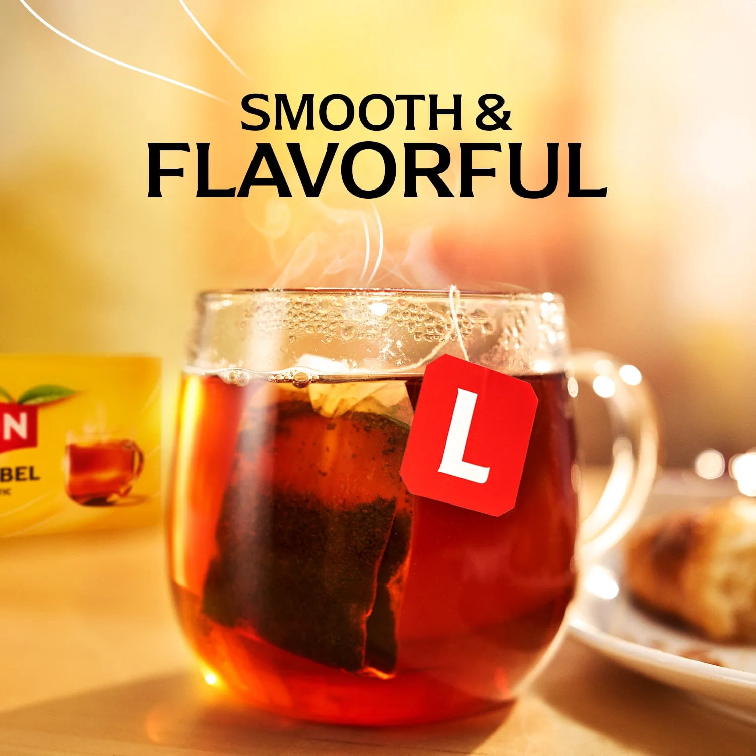 Lipton Black Tea Bags, 20 Count, Pack of 12