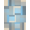 Blue Grey Beige, Pattern 13, variant on ODIKA 8'x10' Washable Area Rug Non-Shedding, Easy Care, With Striped Modern Mosaic Color Field Design Abstract Colorblock Refined for King Size Bedroom Under Bed, Master Suite