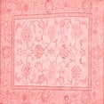 thumbnail image 1 of Ahgly Company Machine Washable Indoor Square Oriental Red Traditional Area Rugs, 8' Square, 1 of 4