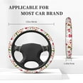 thumbnail image 5 of Daiia Snowflakes Santa Claus Steering Wheel Cover Auto Steering Wheel Covers Breathable Anti-Slip Steering Wheels Car Interior Decor Accessories for Men Women Universal 15 Inch, 5 of 8