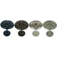 thumbnail image 4 of MERIVILLE Set of 2 Petal Window Drapery Medallion Holdbacks, Curtain Tiebacks, Wall Hook, Tassel Holder, Bronze, 4 of 7