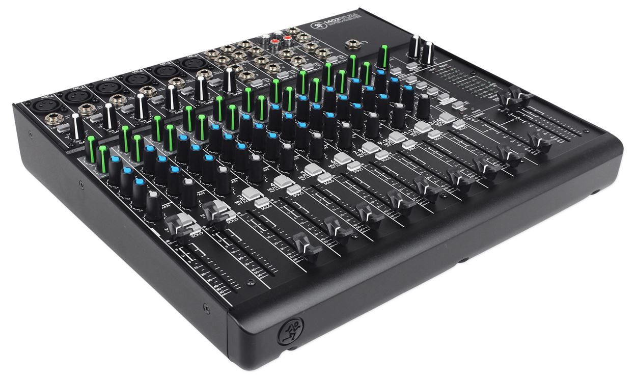 Mackie 1402VLZ4 14-ch. Analog Mixer w/ 6 ONYX Preamps+(2) 5.25" Studio Monitors