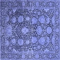 thumbnail image 1 of Ahgly Company Indoor Square Oriental Blue Industrial Area Rugs, 3' Square, 1 of 4