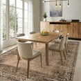 thumbnail image 5 of Garvee 9'x12' Vintage Border Area Rug, Non-Slip Washable Rug Traditional Retro Distressed Carpet, Low Pile Foldable Indoor Rug for Living Room Bedroom Dining Room, Brown, 5 of 9