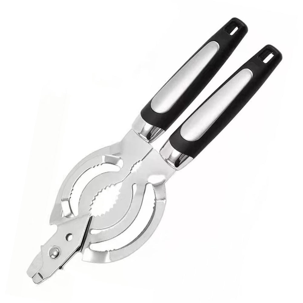 Stainless Steel Can Opener Adjustable Anti-rust Jar Lid Gripper Effortless Multifunctional Effortless Bottle Opening Tool Picnic