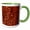 Green/White, variant on 3drose, Bacon Bites, 11oz Two-tone Black Mug