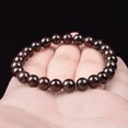 thumbnail image 3 of Natural Dark Red Garnet Bracelet for Women Men Round Natural Pomegranate Stone Beads Bracelets Lucky Energy Jewelry Gifts, 3 of 6