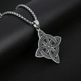 thumbnail image 6 of Witch Knot Stainless Steel Necklace Celtics Knot Wiccan Protective Amulet Supernatural Witchcraft Pendant Jewelry Gift, 6 of 9