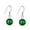 Green, variant on 1 Pair Dangle Earrings Allergy Free Unfading High Gloss Polishing Pendant Decoration Geometric Faux Crystal Bead Hook Drop Earrings Fashion Jewelry