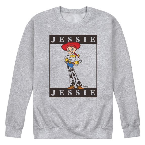 Toy Story 4 - Type Block Jessie - Men's Crew Neck Fleece Pullover