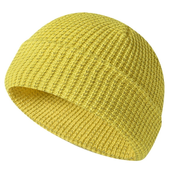 Acahhotxx Reflective Beanies Ha, Reflective Hat Fishing Night Running Hats Outdoor Windproof Knitted Hat for Outdoor Sports and Hiking