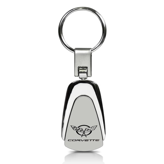 Chevrolet Corvette C5 Logo Tear Drop Key Chain