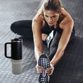 thumbnail image 4 of Unique Bargains 1 Pc Protective Vertical Pattern Water Bottle Boot Silicone Gray, 4 of 5