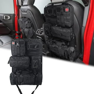 MAIKER Tactical Car Seat Back Organizer, Upgrade Tactical Vehicle Panel  Organizer with 5 Detachable Molle Pouch, Universal fits for Most of Vehicle