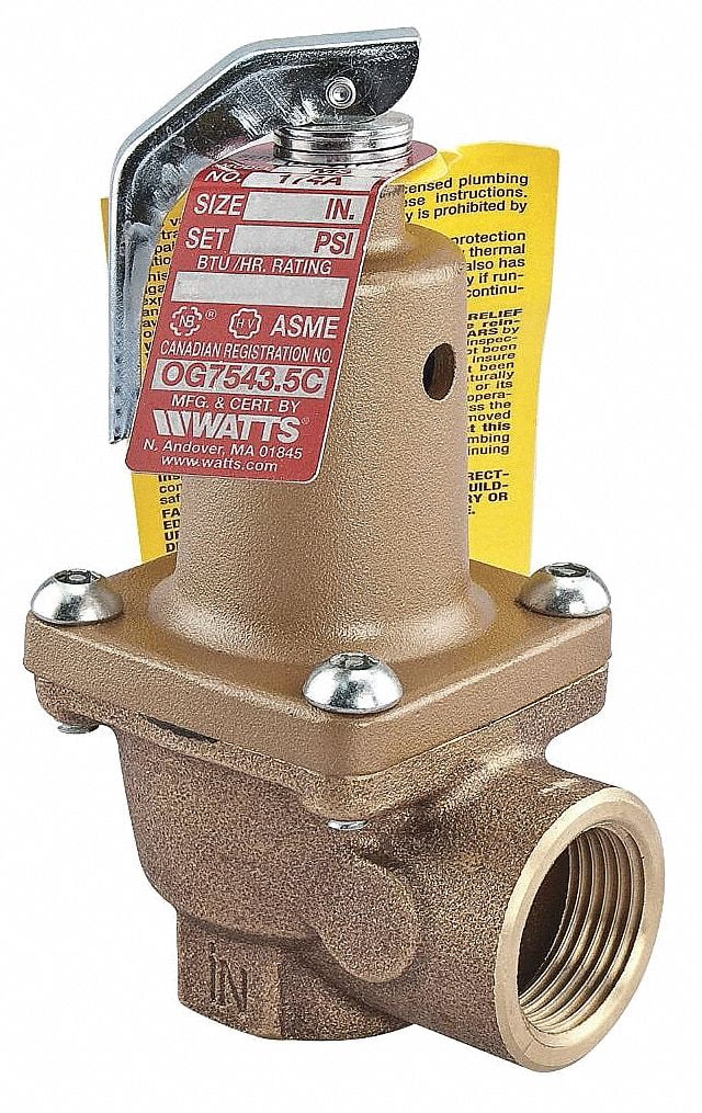 WATTS LF174A1503/4" Boiler Pressure Relief Valve,150 psi,SS