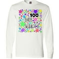 thumbnail image 3 of Inktastic 100 Days of School Pastel Stars Long Sleeve T-Shirt, 3 of 5