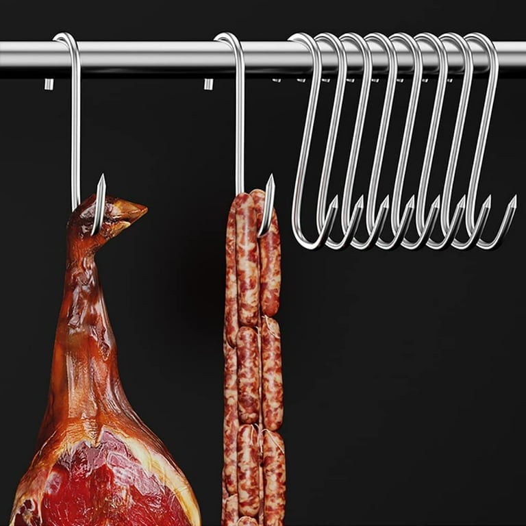 Meat Hooks 5.12''?Premium Stainless Steel Butcher's Hook 20Pcs