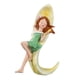 thumbnail image 1 of Estatua de niña con plumas, figura de niña, pieza decorativa de resina, adorno de escritorio, decoración del hogar para tocador, comedor, entrada Verde Amarillo, 1 of 9