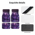 thumbnail image 4 of Honeii Purple Hippo In Water Print Car Foot Mat Four-Piece Set - Front & Rear Universal Car Floor Mats for SUVs, Trucks, Sedans, 4 of 7