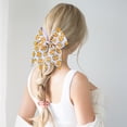 thumbnail image 1 of NUOLUX 5Pcs Elastic Hair Scrunchies for Thick Hair Softball Themed Yellow Bow Accessories, 1 of 6