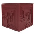 thumbnail image 3 of Frank Lloyd Wright Charles Ennis House Petite Cube Trinket Box Textile Block Art, 3 of 9