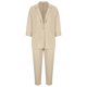thumbnail image 5 of ICHUANYI Clearance 2PC Fashion Woman Turndown Collar Button Solid Long Sleeve Blouse +Loose Pants Sets(Beige, XXL) ICHUANYI WER2023080802179, 5 of 8