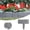Grey, variant on Imitation Stone Garden Guardrail Fencing, Lawn Fence with Stone Look, Plastic Garden Edging Border with Ground Spikes for Flower Bed Backyard Landscaping Farm Scene