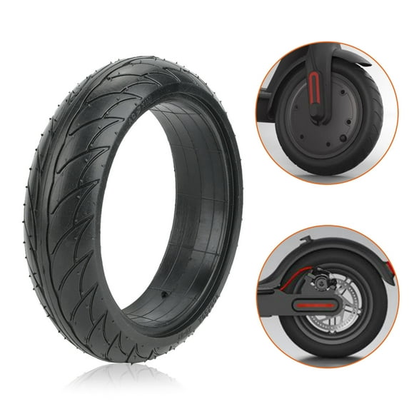 ES1 ES2 ES3 ES4 Electric Scooter Front Rear Solid Tire Wheel Cover Tyre Universal Durable Grip Black 1 Tire