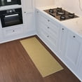 thumbnail image 3 of Ottomanson Solid Bathroom Runner Rug 20" x 59" - Non Slip Low Pile Carpet, Beige, 3 of 14