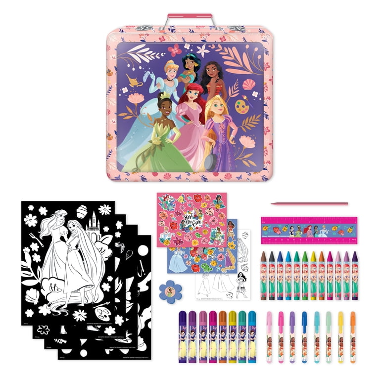 2 pack) Disney Princess Deluxe Activity Art Set with Metal