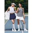 thumbnail image 6 of BALEAF Women's 14" Tennis Skirts Golf Skorts with Pockets Pleated Mini Skirt Athletic Workout Liner Shorts Layered Ruffle Navy S, 6 of 7