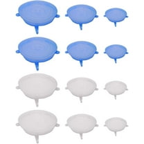 Silicone Stretch Lids – Reusable Elastic Food Covers for Bowls, Cans & Containers – Microwave & Dishwasher Safe Food Storage Lids – Eco-Friendly Kitchen Gadgets - 12 Pack