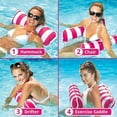 thumbnail image 4 of Inflatable Pool Floats Hammock, Water Hammock Lounges, Multi-Purpose Swimming Pool Accessories Suitable for Swimming Pool, Beach, Outdoor, 4 of 7