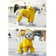 thumbnail image 4 of Methold Chubasquero portátil para caminar, senderismo, impermeable, Poncho lavable de PVC, chubasquero de 4 patas, ropa, rayas reflectantes, suministros Ropa para mascotas Azul SG Methold PT004448-04, 4 of 6