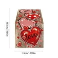 thumbnail image 3 of EUDIDV Romantic Presents Valentine's Day Table Runner Super Soft Tablecloth For Catering Wedding Kitchen Party Holiday Picnic Home Decor 13x72 Inch Long Romantic Heart Art Texture Valentine's Decor, 3 of 6