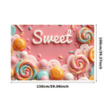 thumbnail image 2 of Yatrandify Colorful Design Sweet Banner Candy Theme Decorative Design for Kids Party Celebration Holiday, 2 of 7