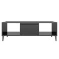 thumbnail image 3 of vidaXL Coffee Table High Gloss Black 103.5x60x35 cm Engineered Wood, 3 of 5
