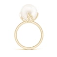 thumbnail image 2 of ANGARA Trillium Freshwater Cultured Pearl Solitaire Ring in 14K Yellow Gold for Women | June Birthstone, Birthday, Anniversary, Jewelry Gift for Women | Pearl Ring, 2 of 8