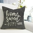 thumbnail image 6 of Pillow Covers 16x16 Modern Sofa Throw Pillow Cover, Decorative Outdoor Linen Fabric Pillow Case for Couch Bed Car (Rustic Gray, 16x16,Set of 4), 6 of 6