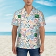 thumbnail image 4 of Fotbe Back To School Hawaiian Shirt for Men Unisex Summer Beach Casual Short Sleeve Cotton Linen Button Down Shirts-3X-Large, 4 of 9