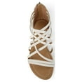 thumbnail image 5 of Journee Womens Hanni Gladiator Flat Sandals, Widths Available, 5 of 10